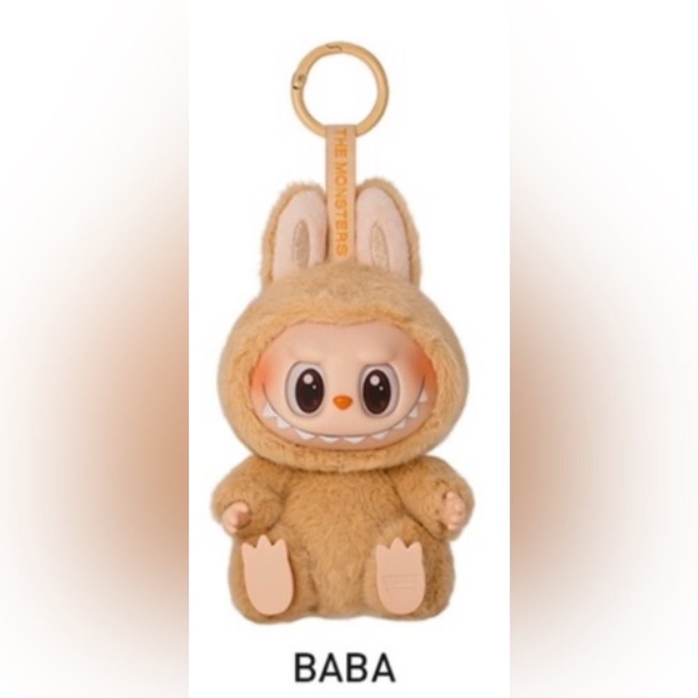 AUTHENTIC Pop Mart Labubu Plush Pendant, Have A Seat series; CONFIRMED BABA v3